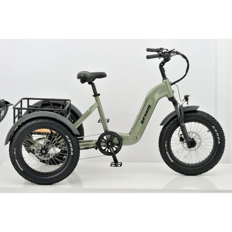 Revom T2 Fat Tyre - Electric Mountain Trike - 250w - Green