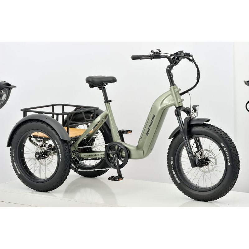 Revom T2 Fat Tyre - Electric Mountain Trike - 250w - Green