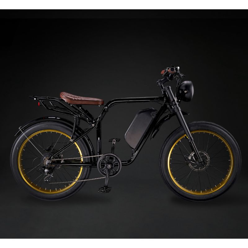 Rocket GTS Cruiser - Cruiser Electric Bike - 250w - Black Frame - E - Bikes Express