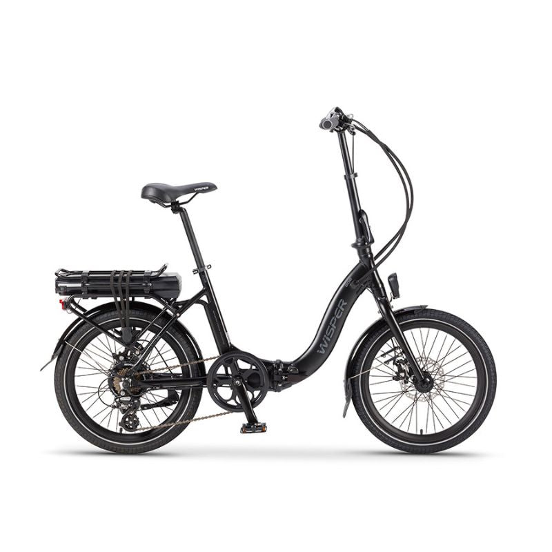 Wisper 806 Low Step Folding Electric - Black - E-Bikes Express