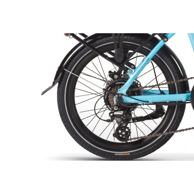 Wisper 806 Low Step Folding Electric - Rear Wheel - E-Bikes Express