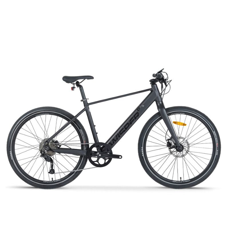 Wisper Tailwind City Crossbar Electric Bike - Black - E-Bikes Express