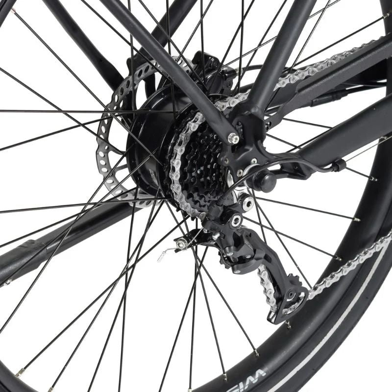 Wisper Tailwind Comfort Crossbar Electric Bike - Motor - E-Bikes Express