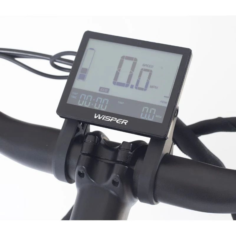 Wisper Wayfarer H9 Hub-Drive Crossbar Electric Bike - Display - E-Bikes Express