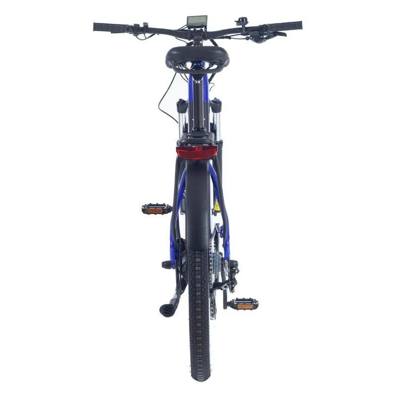 Wisper Wayfarer H9 Hub-Drive Crossbar Electric Bike - Rear Shot - E-Bikes Express