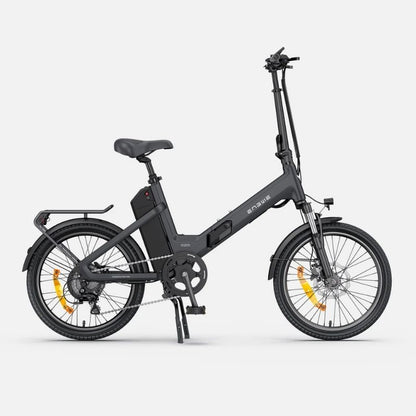 Engwe O20 Boost folding electric bike in Graphite Grey, full side profile view