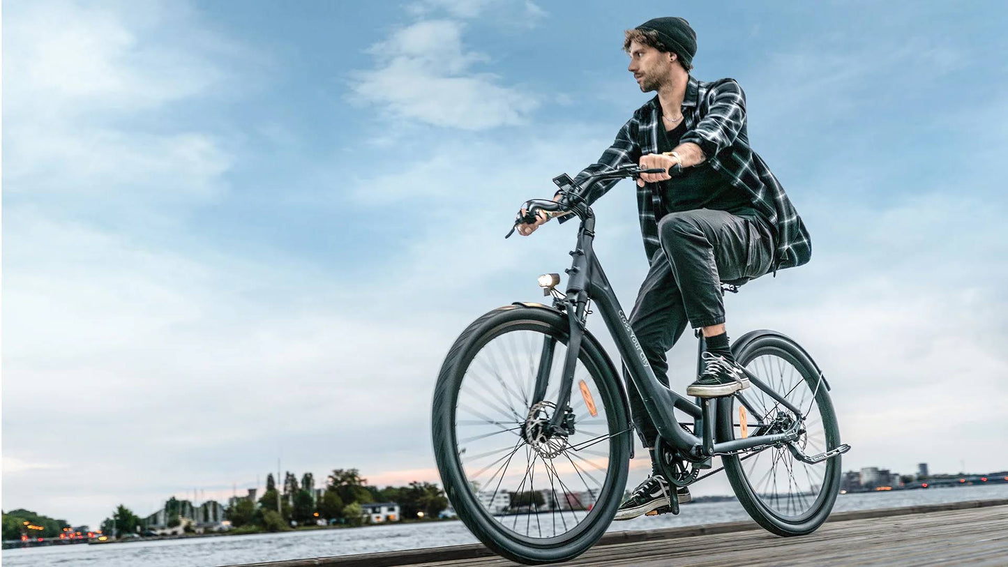 ADO Air 28 - Step Through All-Rounder Urban Electric Bike - Grey