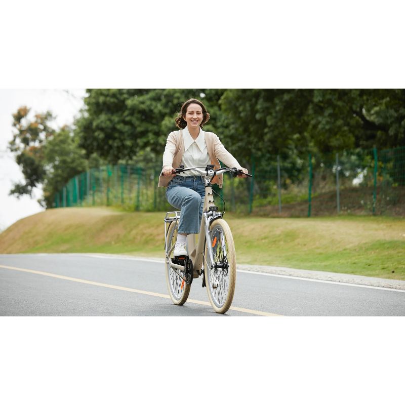 ADO Air 28 Pro Ultra - Urban Step Through All-Rounder Electric Bike - Latte