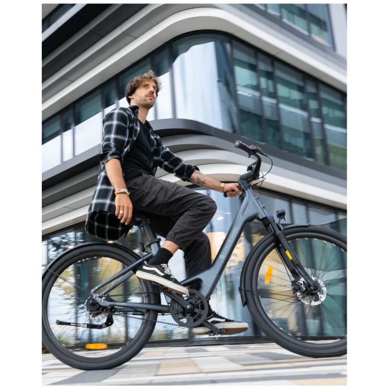 ADO Air 28 Pro/Ultra - Urban Step Through All-Rounder Electric Bike - Man on Grey Model