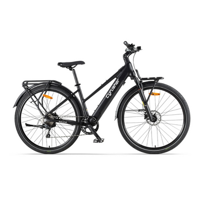 Cyrusher Asuka - Step Through Trekking Electric Bike - Black