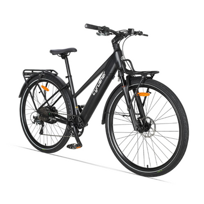 Cyrusher Asuka - Step Through Trekking Electric Bike - Black