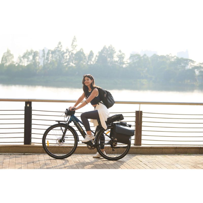 Cyrusher Asuka - Step Through Trekking Electric Bike - Blue