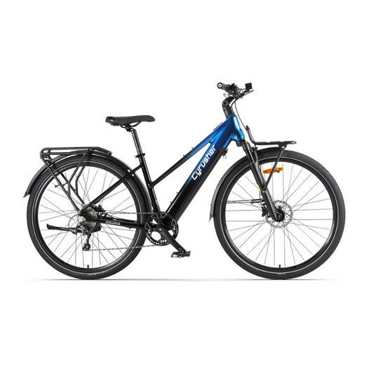 Cyrusher Asuka - Step Through Trekking Electric Bike - Blue