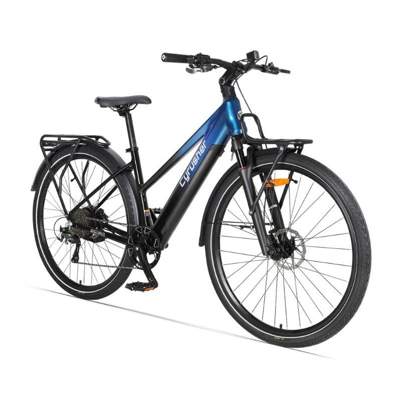 Cyrusher Asuka - Step Through Trekking Electric Bike - Blue