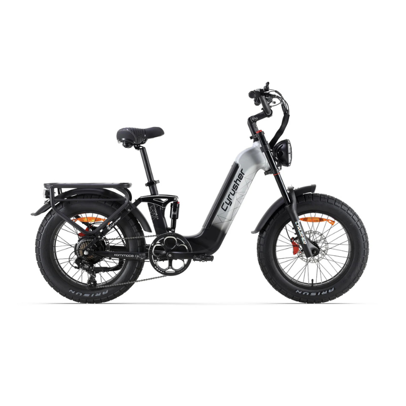 Cyrusher Kommoda 3.0 - Step Through Fat Tyre Electric Bike - Grey