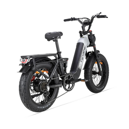Cyrusher Kommoda 3.0 - Step Through Fat Tyre Electric Bike - Grey