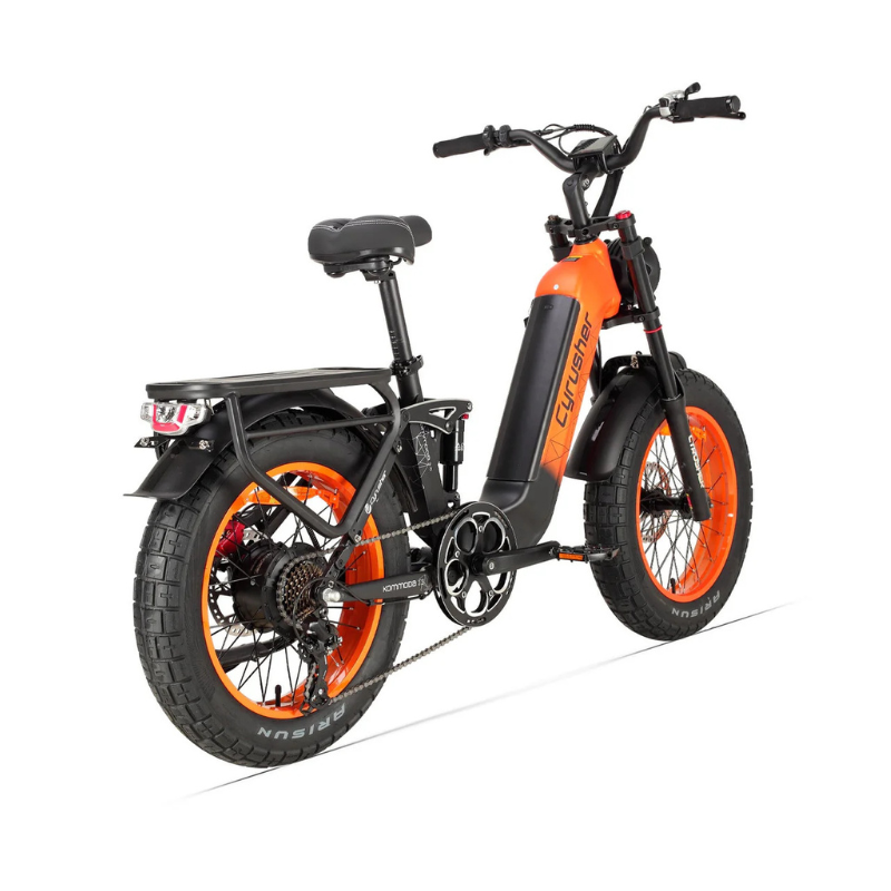 Cyrusher Kommoda 3.0 - Step Through Fat Tyre Electric Bike - Orange