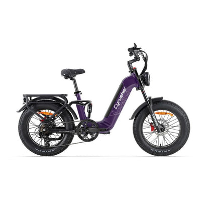 Cyrusher Kommoda 3.0 - Step Through Fat Tyre Electric Bike - Purple