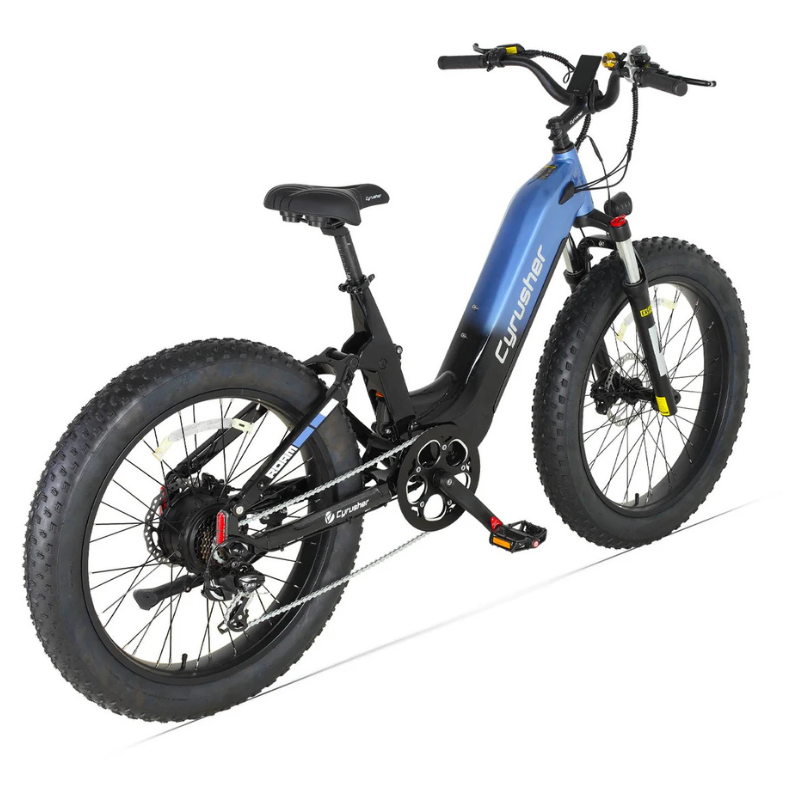 Cyrusher Roam - Step Through Fat Tyre Electric Bike - Blue
