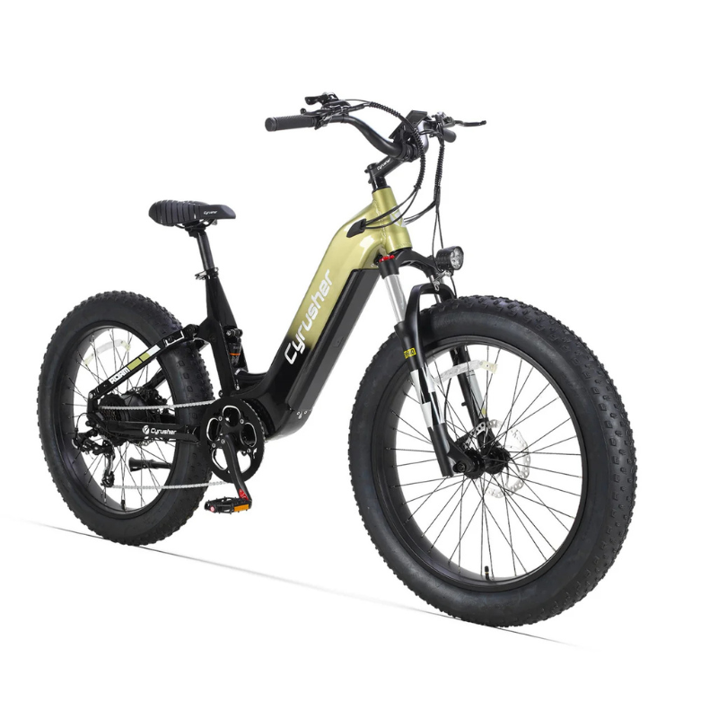 Cyrusher Roam - Step Through Fat Tyre Electric Bike - Green