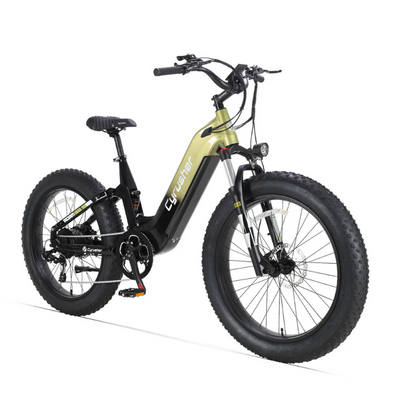 Cyrusher Roam - Step Through Fat Tyre Electric Bike - Green