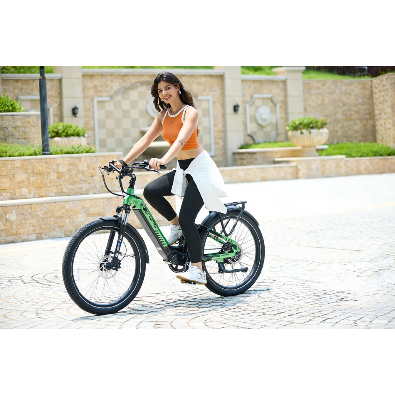 Cyrusher Sprint - Electric City Bike - Green
