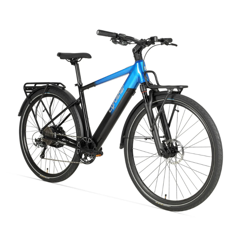 Cyrusher Voyage - Trekking Crossbar Electric Bike - Blue