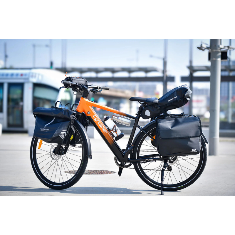 Cyrusher Voyage - Trekking Crossbar Electric Bike - Orange