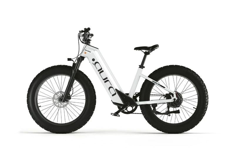 Cyrusher Aura - Step Through Fat Tyre Electric Bike - White