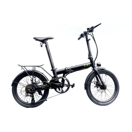 E-Go Lite+ - Folding Electric Bike - Black