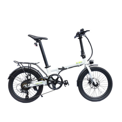 E-Go Lite+ - Folding Electric Bike - White