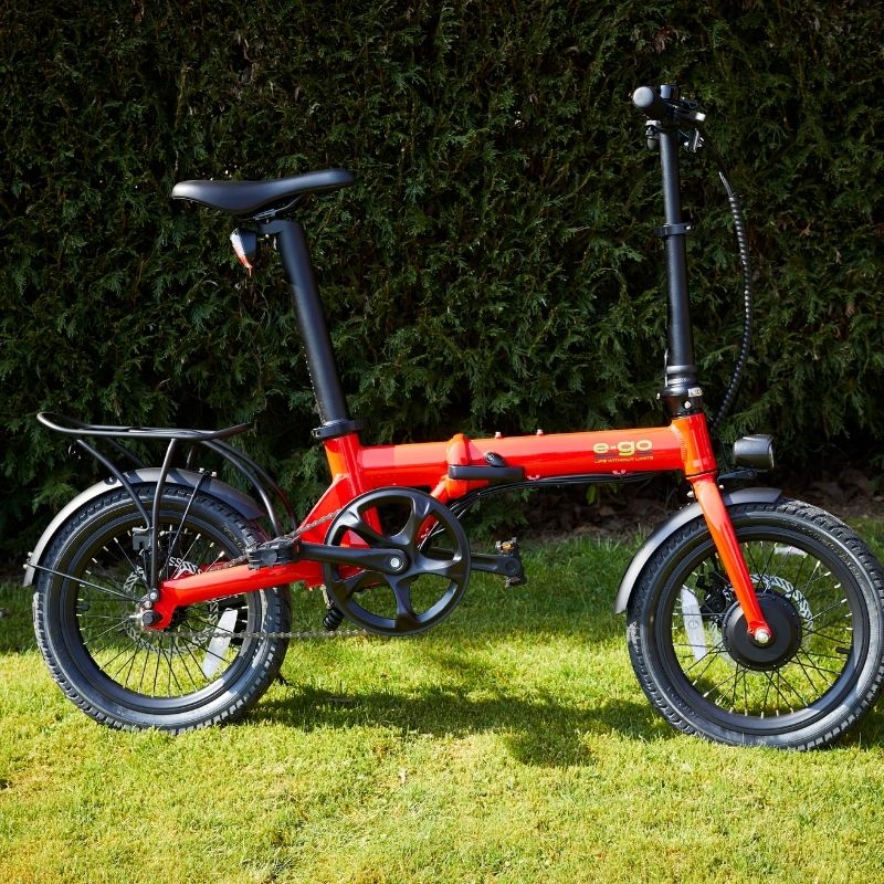 E-Go Lite - Folding Electric Bike - Red