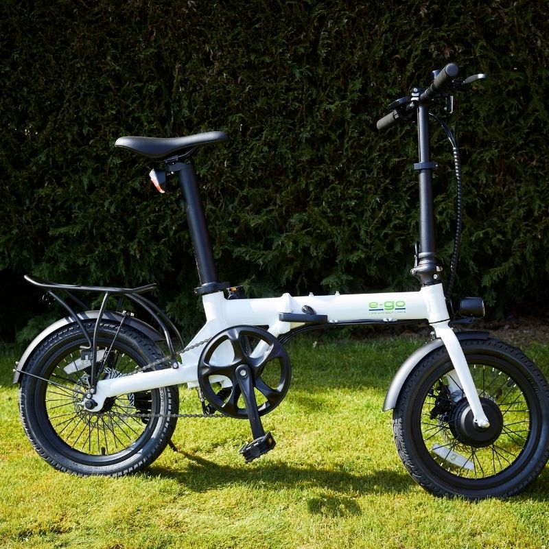 E-Go Lite - Folding Electric Bike - White