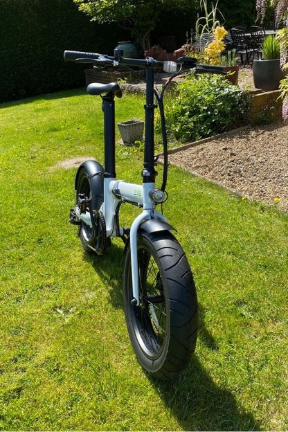E-Go Max+ - Fat Tyre Folding Electric Bike - White