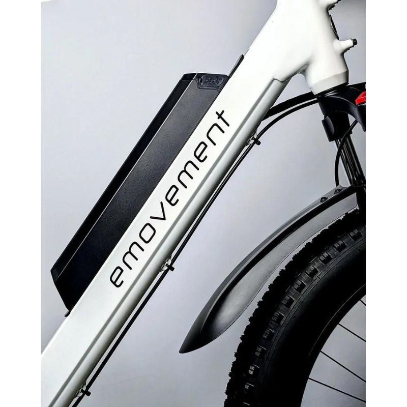 E-Movement Aries - Mountain Electric Bike - White - Integrated Battery