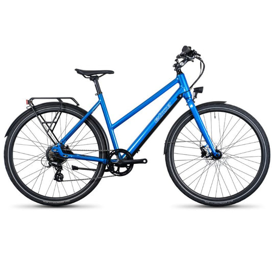 Ebco Urban 2T - Trapeze Frame Electric Bike - Peacock Blue