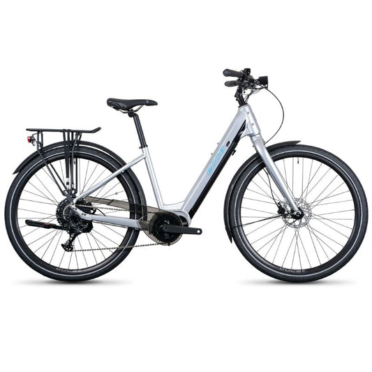 Ebco Urban 3L - Step Through Electric Bike - Arctic Silver