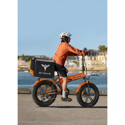 Engwe EP-2 Boost - Folding Electric Bike - Orange Outside Shot