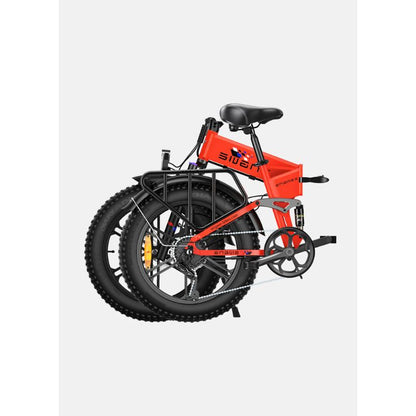 Engwe Engine X - Electric Folding Bike - Red Folded