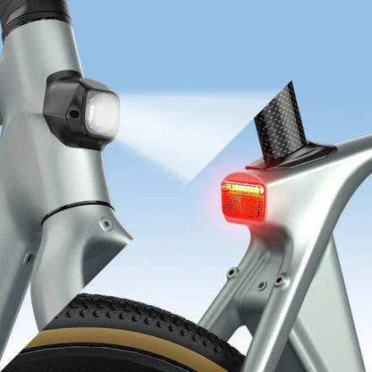Fiido Air - Ultra-Light Carbon Fiber Electric Bike - Lights