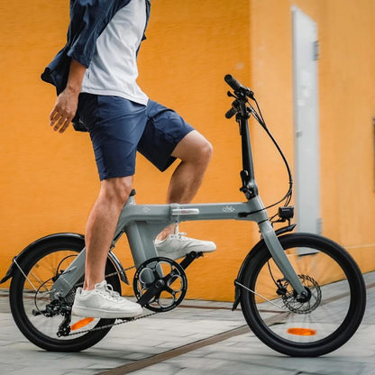 Fiido D11 - Light Grey Folding Electric Bike - 250W