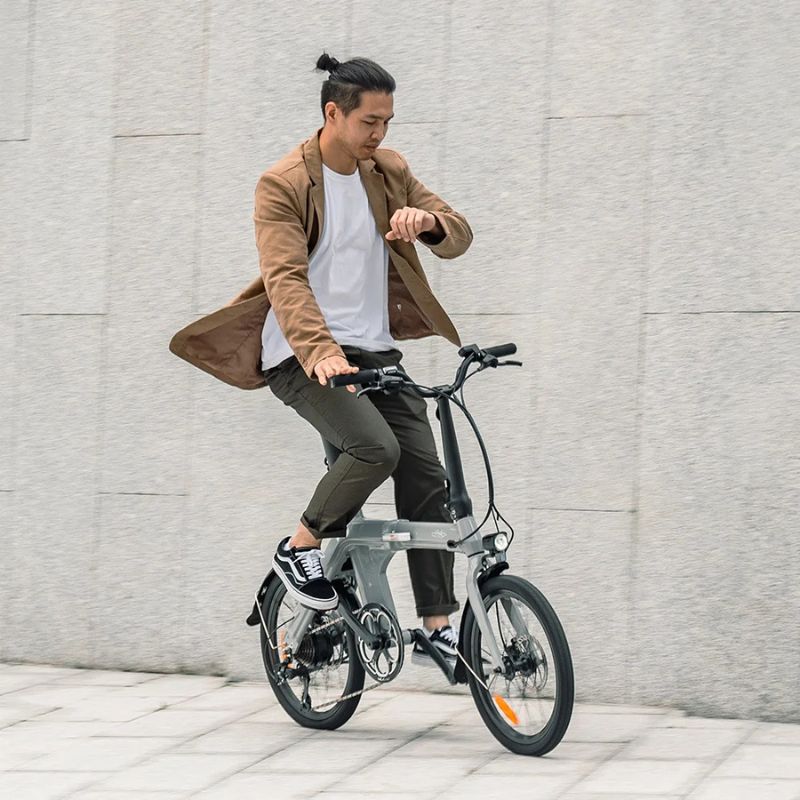 Fiido D11 - Light Grey Folding Electric Bike - 250W