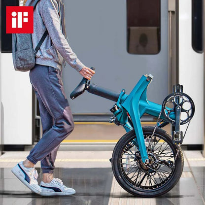 Fiido X - Folding Electric Bike - Folded
