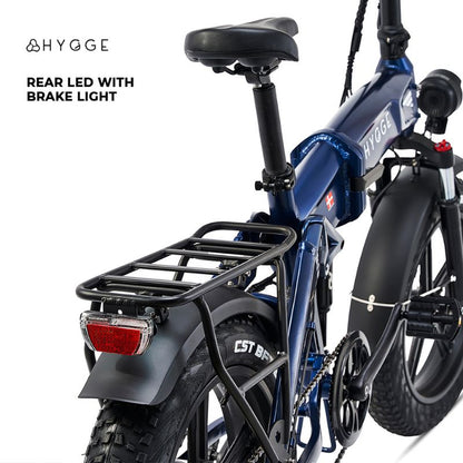 Hygge Sorø - Electric Folding Bike - Rear Shot